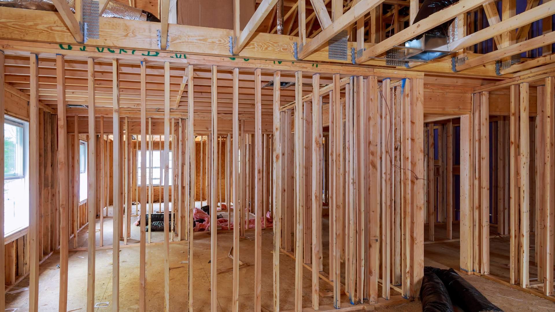 Wall framing stud layout detail in Los Angeles